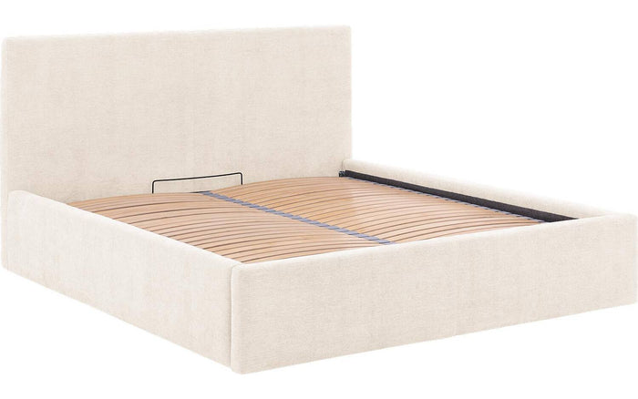 Goossens Bedframe Mysen Storage - 180 x 200 - Stof fijn geweven