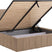 Goossens Bedframe Carte - 140 x 200 - Velours lichtbruin beige 6 -