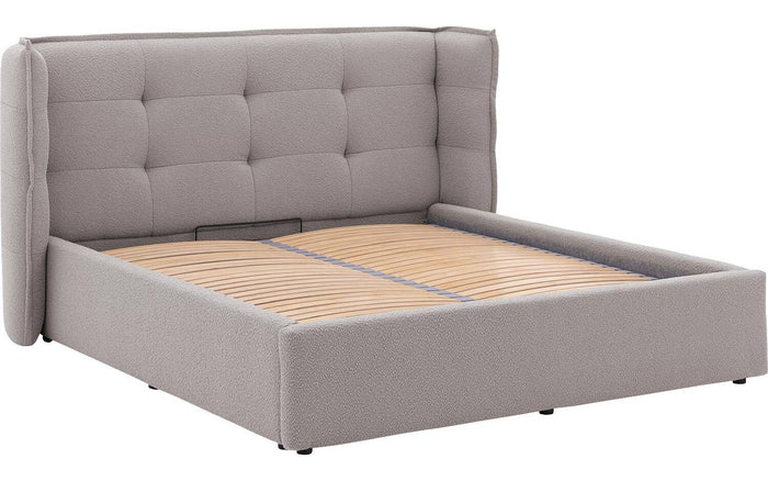 Goossens Gestoffeerd Bedframe Canon - 180 x 200 - Stof boucle