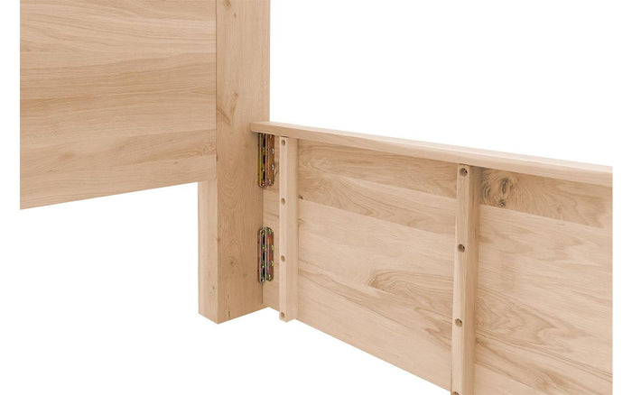 Goossens Bedframe Bibi - 90 x 200 - Eiken wit geolied - Hout