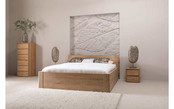 Goossens Bedframe Bibi - 160 x 200 - Eiken naturel - Hout