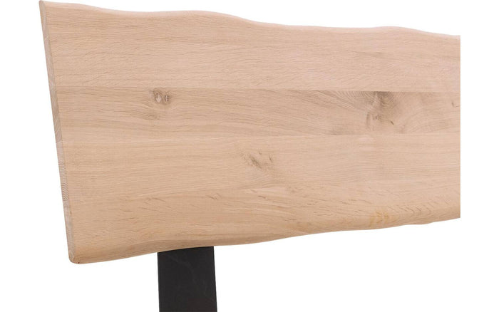 Goossens Bedframe Slade, Bedframe 180 x 220 cm hoofdbord organisch