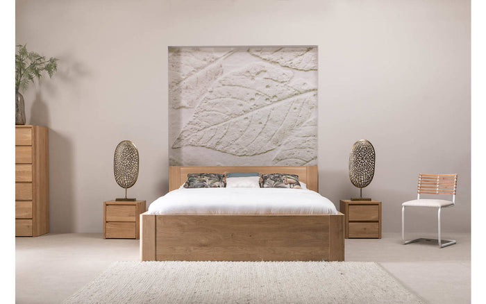 Goossens Bedframe Bibi - 140 x 200 - Eiken naturel - Hout