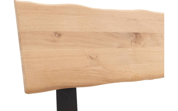 Goossens Bedframe Slade, Bedframe 140 x 210 cm hoofdbord organisch