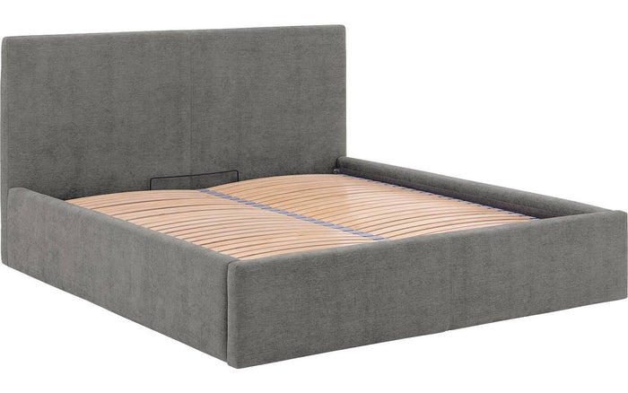 Goossens Bedframe Mysen Storage - 180 x 200 - Stof fijn geweven