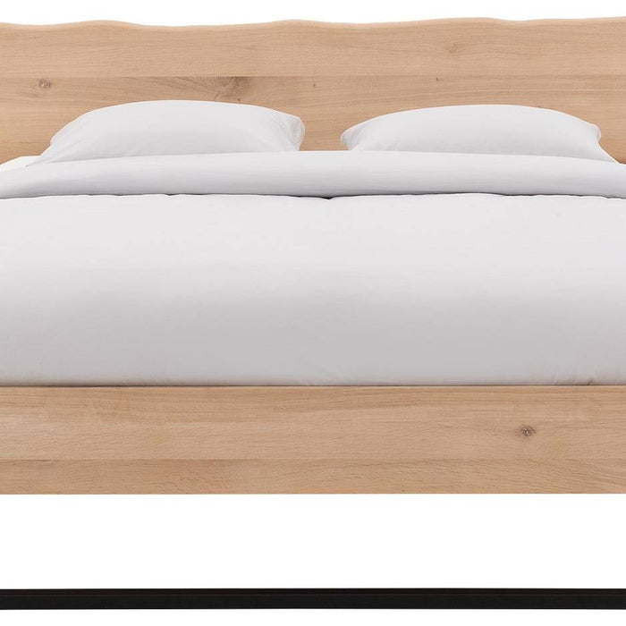 Goossens Bedframe Slade, Bedframe 160 x 220 cm hoofdbord organisch