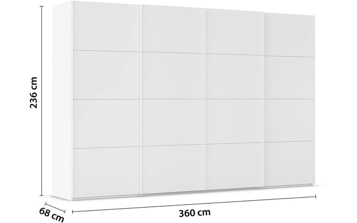 Goossens Kledingkast Finca in hoogwaardig meubelplaat