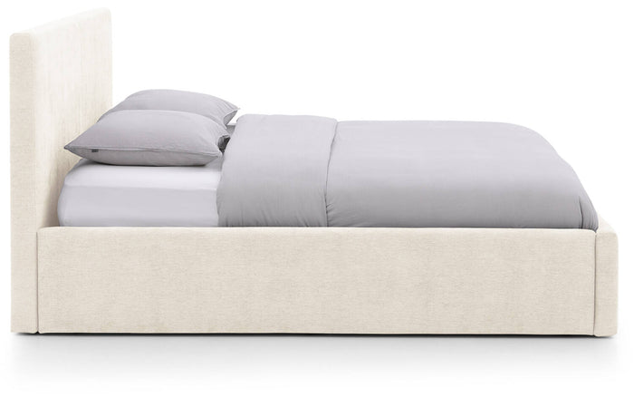 Goossens Bedframe Mysen Storage - 140 x 200 - Stof fijn geweven