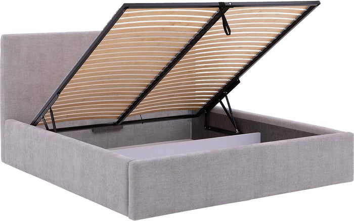 Goossens Bedframe Mysen Storage - 180 x 200 - Stof fijn geweven