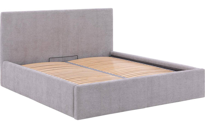 Goossens Bedframe Mysen Storage - 140 x 200 - Stof fijn geweven