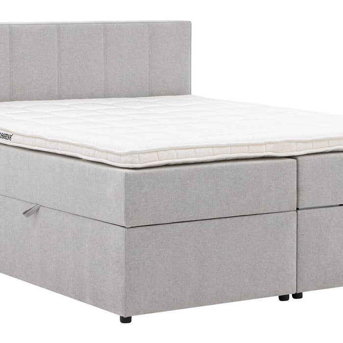 Goossens Boxspring Store met opbergruimte - grijs - 180 x 212 cm cm