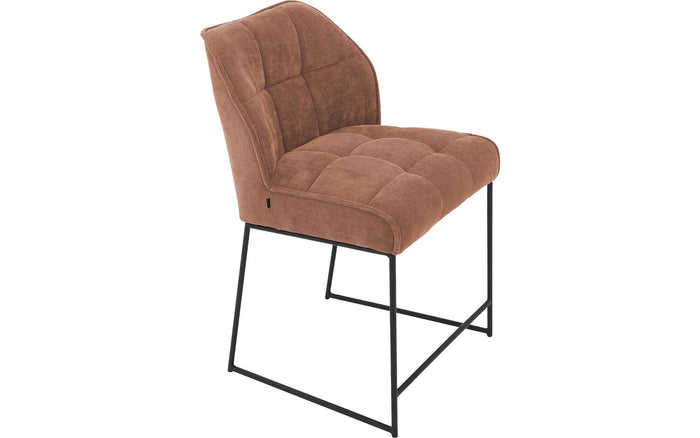 Goossens Counterstoel Ronnie, Counterstoel, zithoogte 65 cm - roze