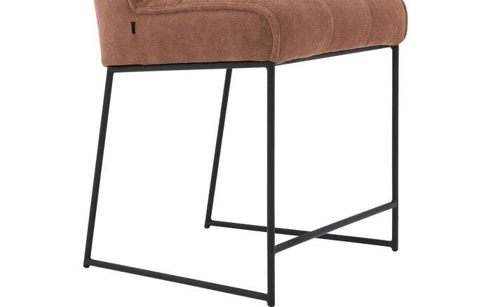 Goossens Counterstoel Ronnie, Counterstoel, zithoogte 65 cm - roze