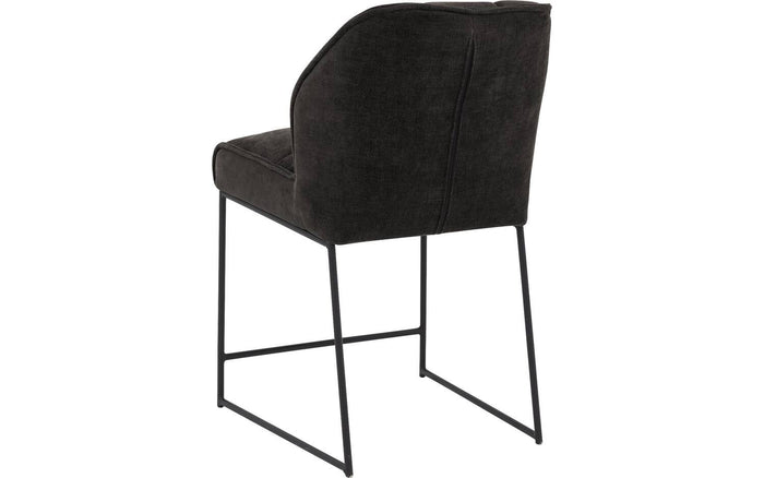 Goossens Counterstoel Ronnie, Counterstoel, zithoogte 65 cm - grijs