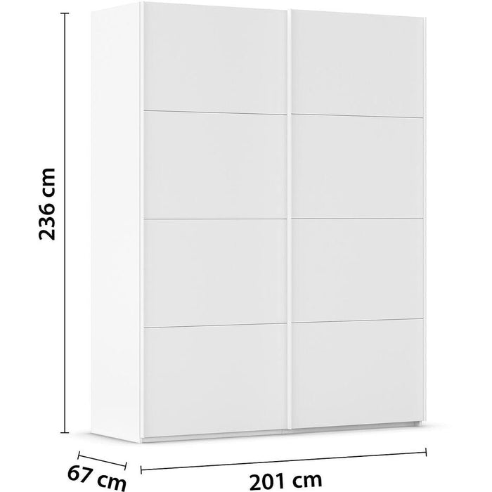 Goossens Kledingkast Finca in hoogwaardig meubelplaat