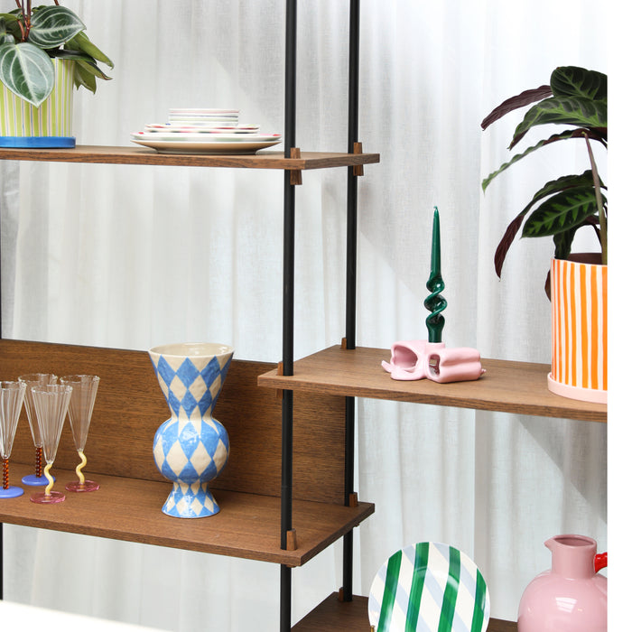 &klevering Rhombic Vaas - Blauw