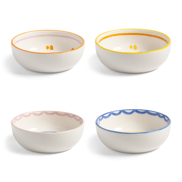 &k amsterdam Boavista Kommen Ø 12,5 cm - Set van 4