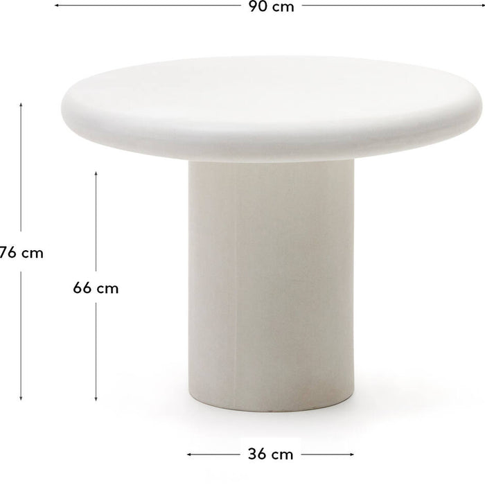 Kave Home Tafels Addaia in Cement white
