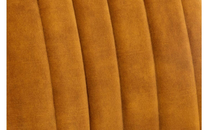 Goossens Barstoel Manta - goud Fluweel zonder armleuning