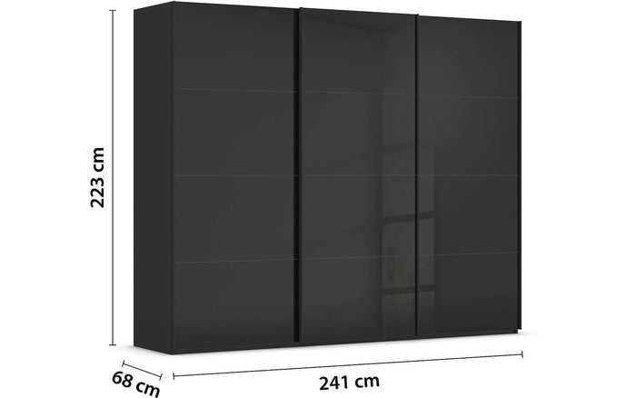 Goossens Kledingkast Finca in hoogwaardig meubelplaat