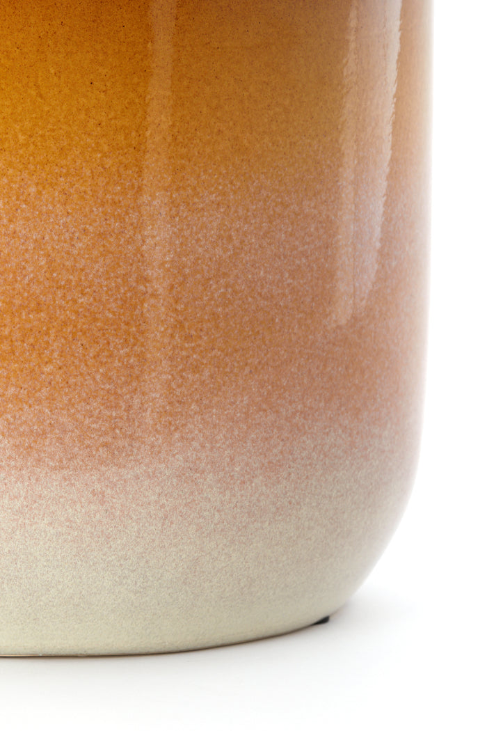 Light&living Bijzettafel Ø34x46,5 cm FRANCA keramiek oker-crème