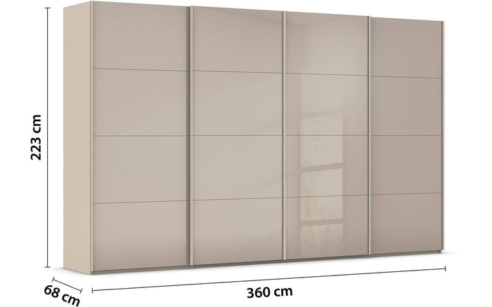 Goossens Kledingkast Finca in hoogwaardig meubelplaat