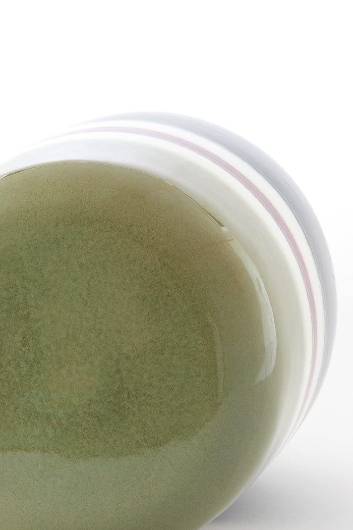 Light&living Bijzettafel Ø34x46,5 cm FRANCA keramiek groen-aubergine