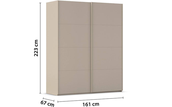 Goossens Kledingkast Finca in hoogwaardig meubelplaat