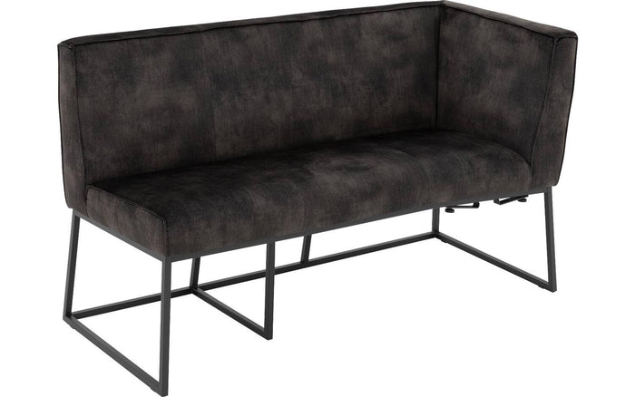 Goossens Excellent Eetkamerbank Tom, 150 cm breed met hoek voorstaand