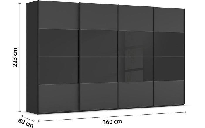 Goossens Kledingkast Finca in hoogwaardig meubelplaat