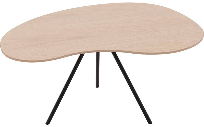 Goossens Salontafel Saya in Eiken gelakt roomwit