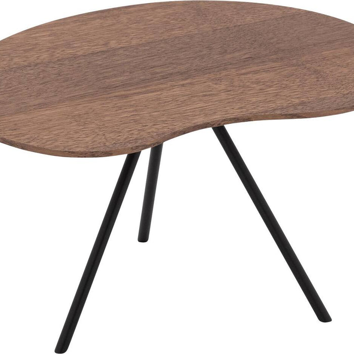 Goossens Salontafel Saya in Eiken soft touch lak notenkleur