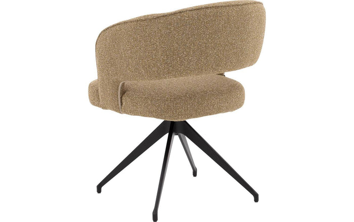 Goossens Eetkamerstoel Ostunileuning (stof) - Textiel met armleuning