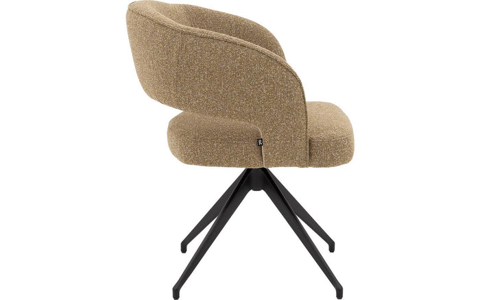 Goossens Eetkamerstoel Ostunileuning (stof) - Textiel met armleuning