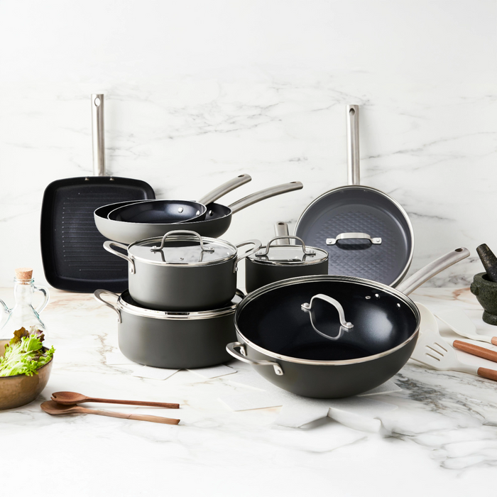 ISENVI Murray Chef Totaal Pannenset 19 delig - RVS grepen