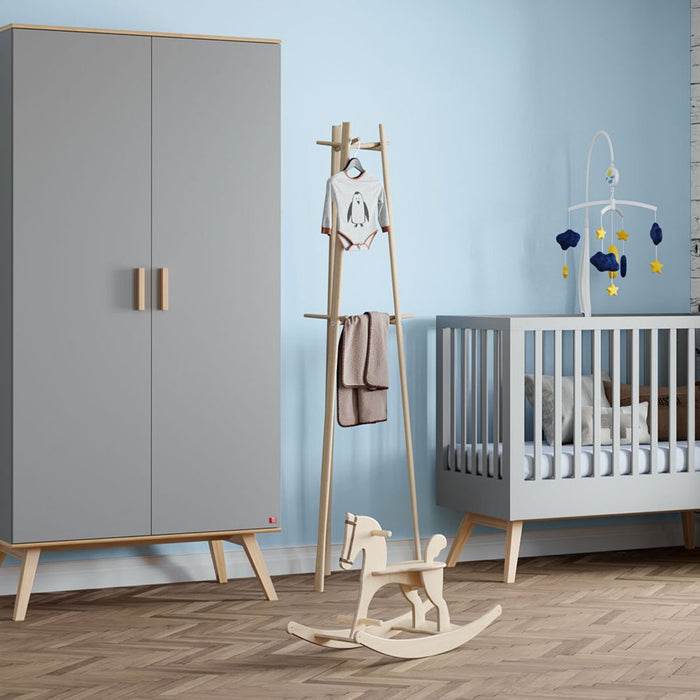 Calicosy - Kledingkast Nautis - 100 cm - Lichtgrijs