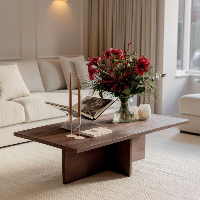 Giga Meubel - Salontafel Maddox Bruin 140cm