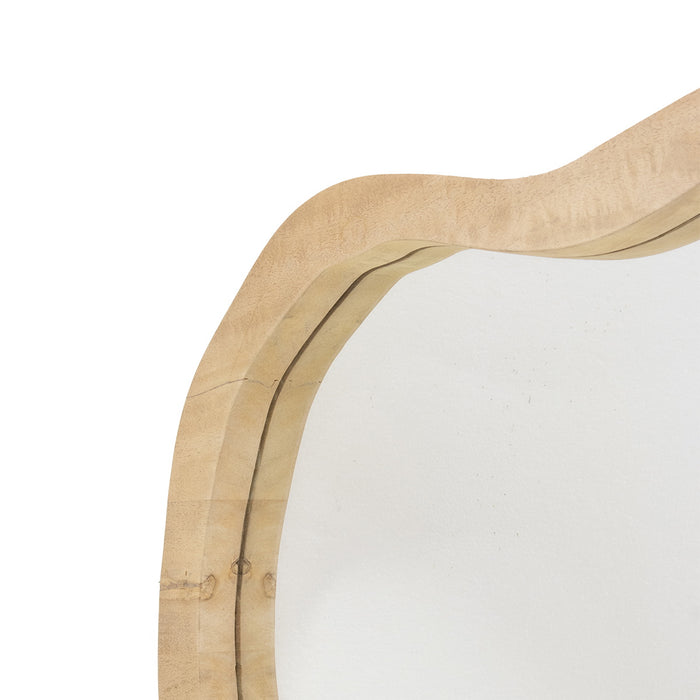 Giga Meubel - Spiegel Organisch Naturel Mangohout - 67x57x4cm - Eef