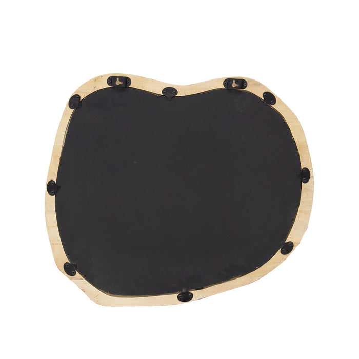 Giga Meubel - Spiegel Organisch Naturel Mangohout - 67x57x4cm - Eef