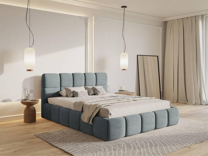 NADUVI Collection Bedframe Chloe velvet 180 x 200 met opbergruimte