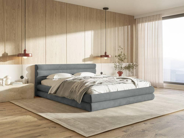 NADUVI Collection Gestoffeerd bed Alvaro chenille 180 x 200 met