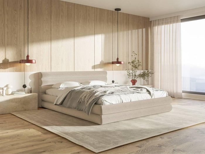 NADUVI Collection Gestoffeerd bed Alvaro chenille 160 x 200 met