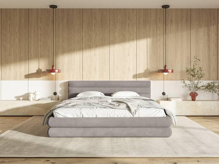 NADUVI Collection Gestoffeerd bed Alvaro chenille 180 x 200 met
