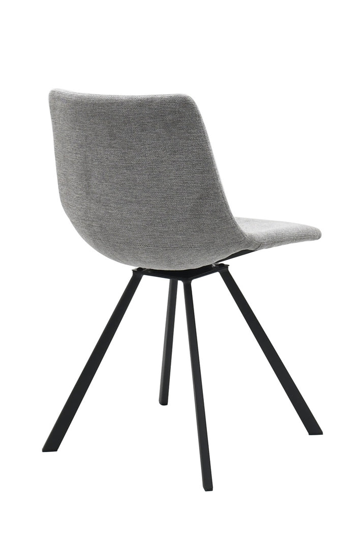 Giga Living - Eetkamerstoel Stof Lichtgrijs - Yukon - Set van 2