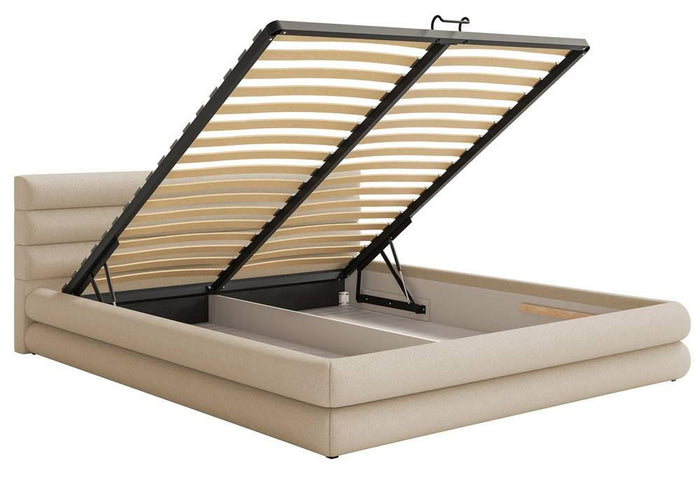 NADUVI Collection Gestoffeerd bed Alvaro chenille 180 x 200 met