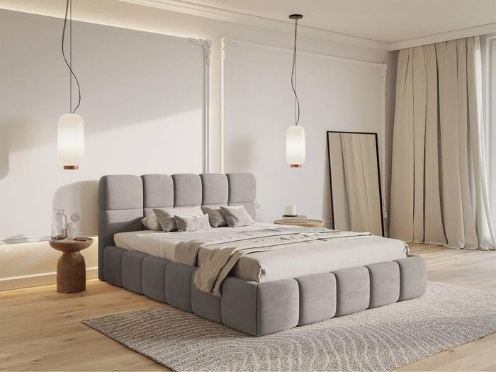 NADUVI Collection Bedframe Chloe velvet 180 x 200 met opbergruimte