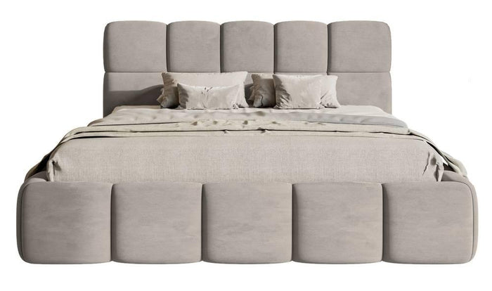NADUVI Collection Bedframe Chloe velvet 180 x 200 met opbergruimte