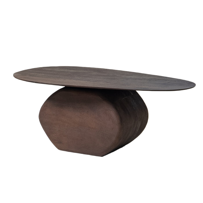 Giga Meubel - Salontafel Organisch 100cm Bruin - Ebbe