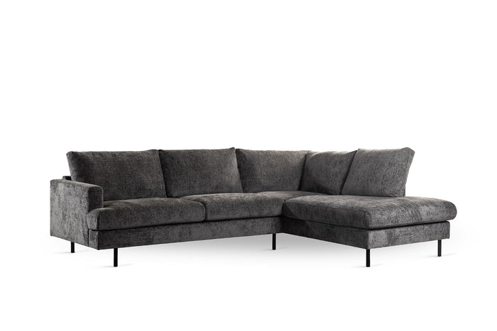 Giga Meubel - 3-Zits Hoekbank Haga Antraciet Rechts