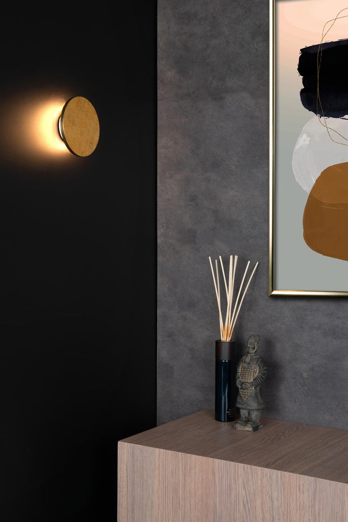 Lucide GLIMPSE Wandlamp - Mat Goud | Messing